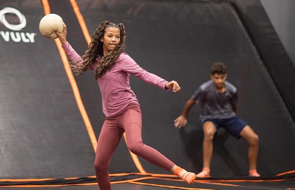 Boost Your Trampoline Business with Effective Marketing Strategies trampoline park with dodgeball zone, suitable for children