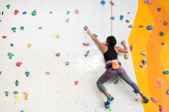 Boost Your Trampoline Business with Effective Marketing Strategies indoor climbing wall in the trampoline park, let me know if you are interested.