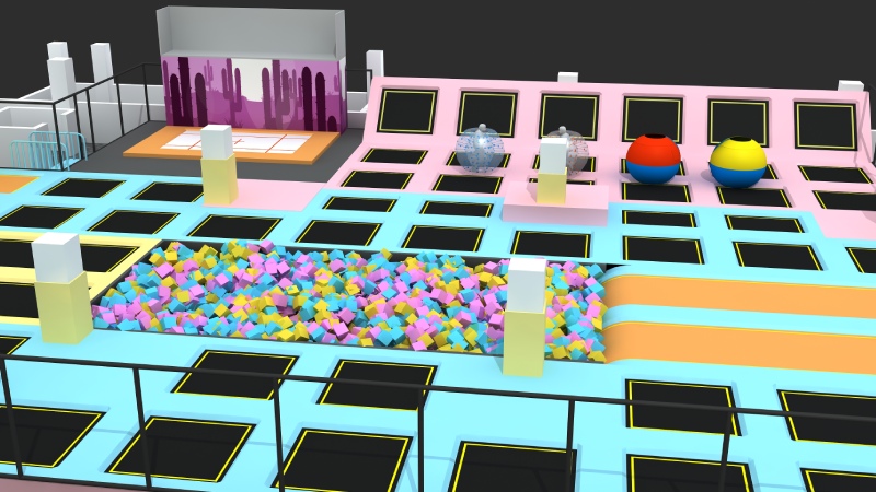 indoor trampoline park for all age groups
