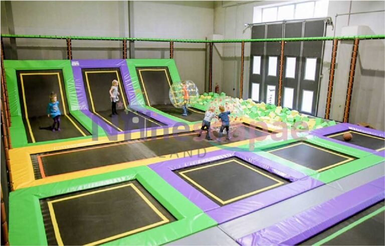 trampoline park for children and toddler in the play center