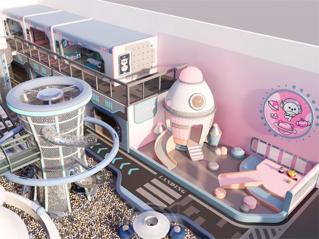 commercial theme trampoline park for children