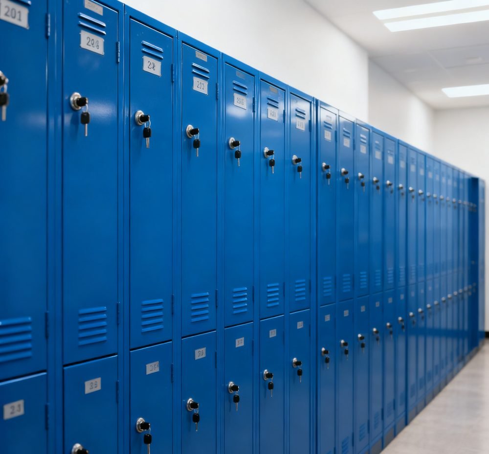 Prepare fire-fighting equipment (fire extinguishers, emergency lights), security inspection devices, as well as rest area seating and storage lockers. 
