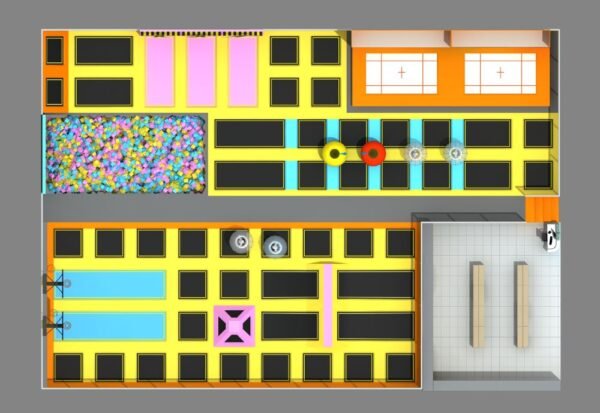 Ninescapeland Indoor Trampoline Park Play Set Ninescapeland