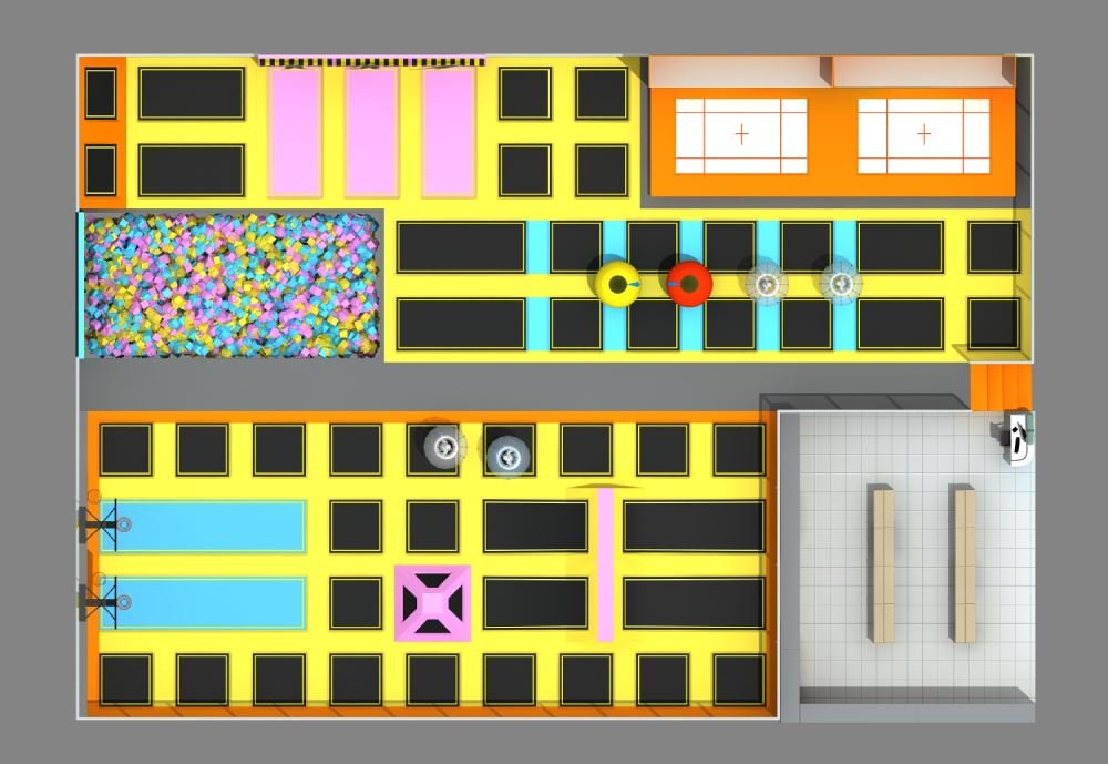 Ninescapeland Indoor Trampoline Park Play Set Ninescapeland
