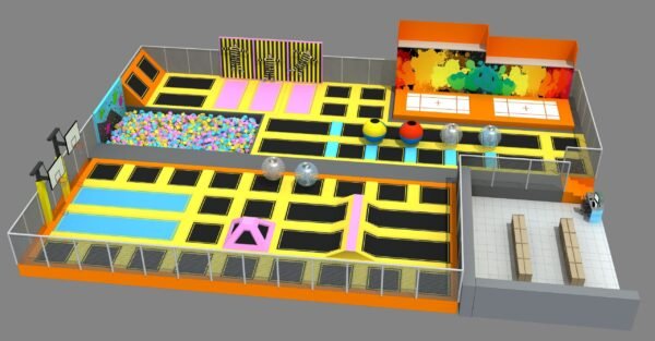 Ninescapeland Indoor Trampoline Park Play Set Ninescapeland