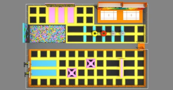 Ninescapeland Indoor Trampoline Park Play Set Ninescapeland