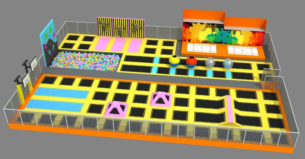 Ninescapeland Indoor Trampoline Park Play Set Ninescapeland