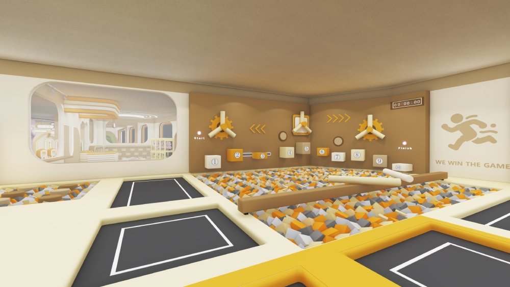 Modern custom indoor trampoline playground park for commercial venue