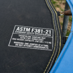 Close-up ASTM standard trampoline jumping mat