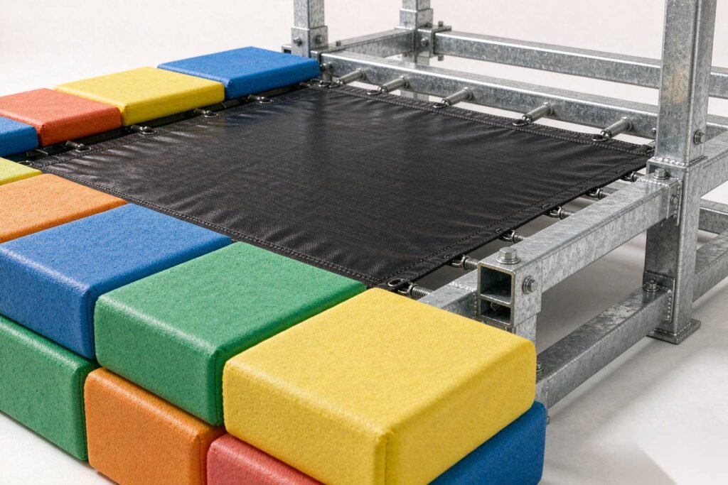 High‑grade foam pvc steel raw materials for amusement playground equipment