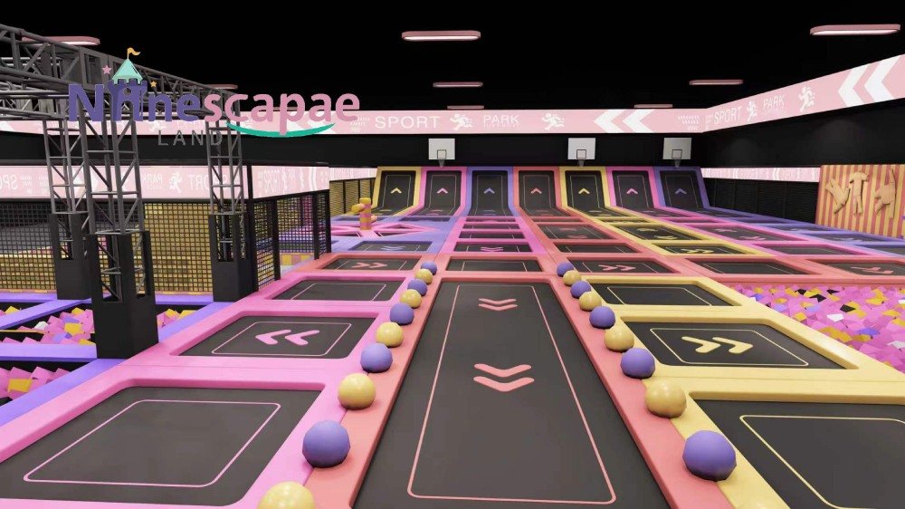 Ninescapeland indoor trampoline park playground